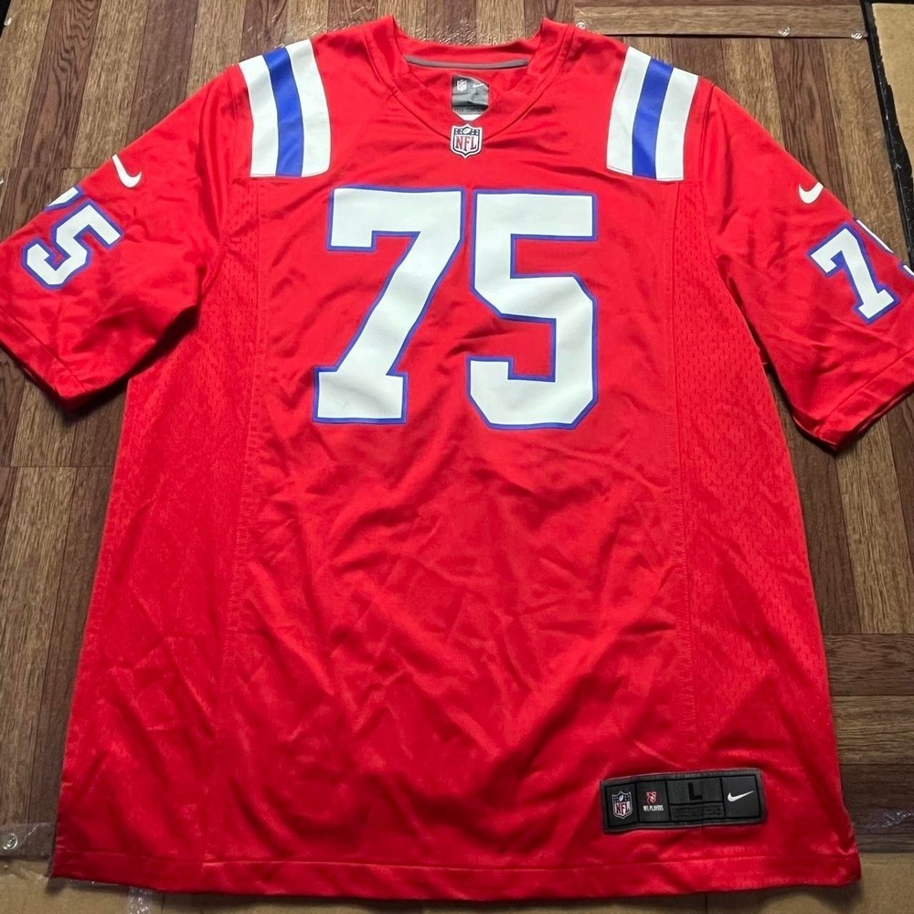 Nike Men's New England Patriots 75 Wilfork Jersey Shirt Large